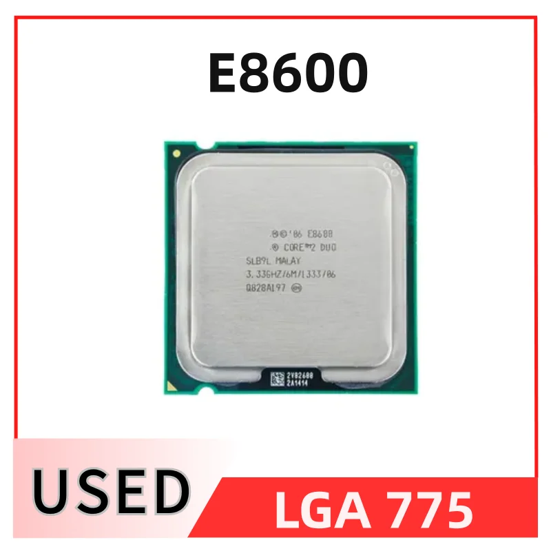  ھ CPU μ, ھ 2  E8600, 3.3 GHz, 6M, 65W, 1333 LGA 775